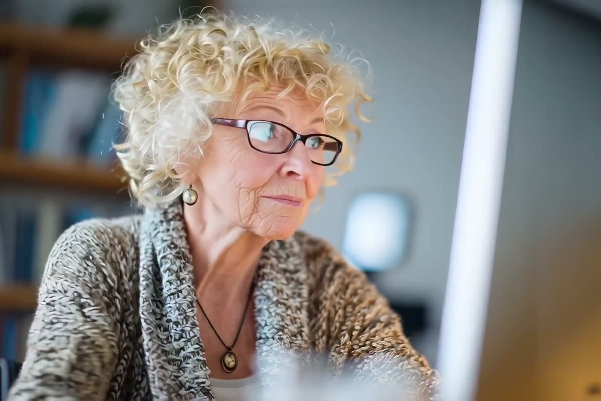 A customer at their computer during a remote support session